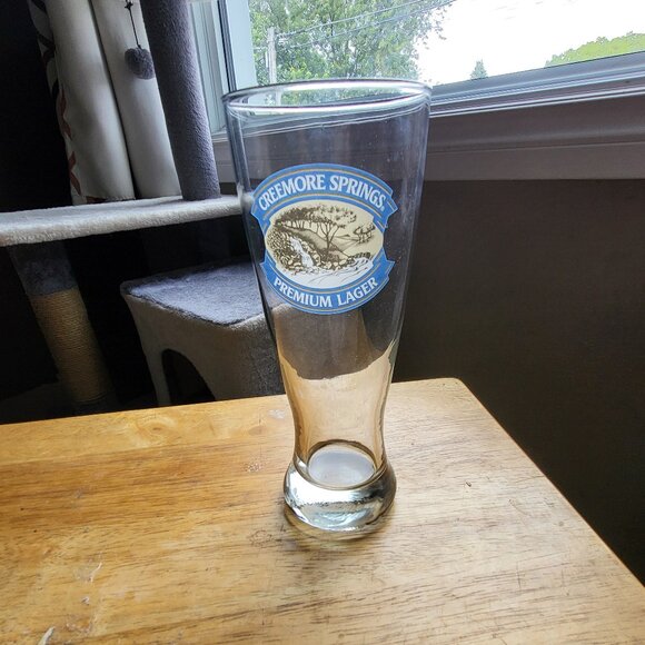 Creemore Springs Premium Lager Beer Glass GUC SEE PICTURES RARE VTG FIND "BIN A" - Picture 1 of 7